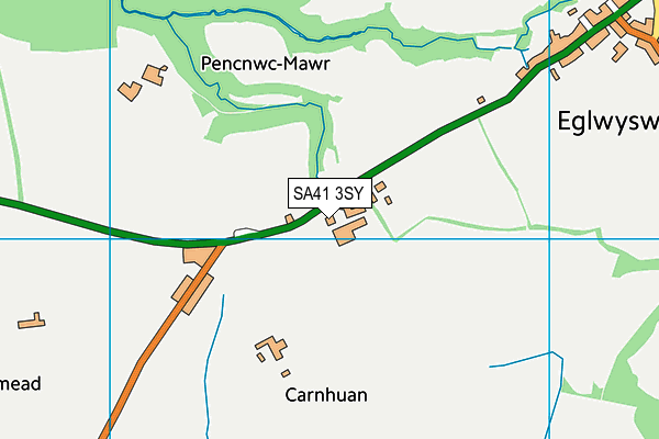 SA41 3SY map - OS VectorMap District (Ordnance Survey) SA41 3SY map - OS VectorMap District (Ordnance Survey)