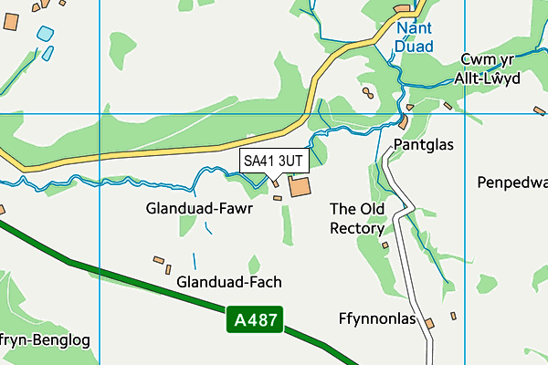 SA41 3UT map - OS VectorMap District (Ordnance Survey) SA41 3UT map - OS VectorMap District (Ordnance Survey)