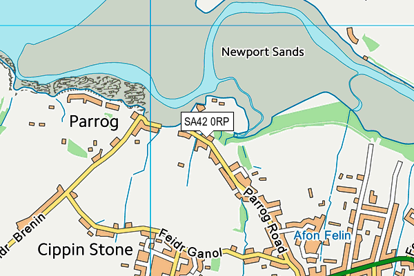 SA42 0RP map - OS VectorMap District (Ordnance Survey) SA42 0RP map - OS VectorMap District (Ordnance Survey)