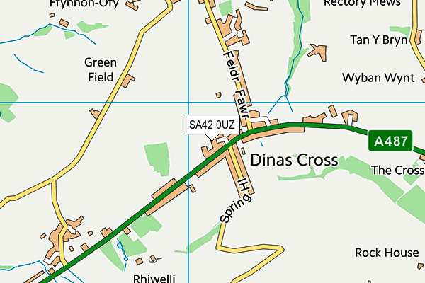SA42 0UZ map - OS VectorMap District (Ordnance Survey)