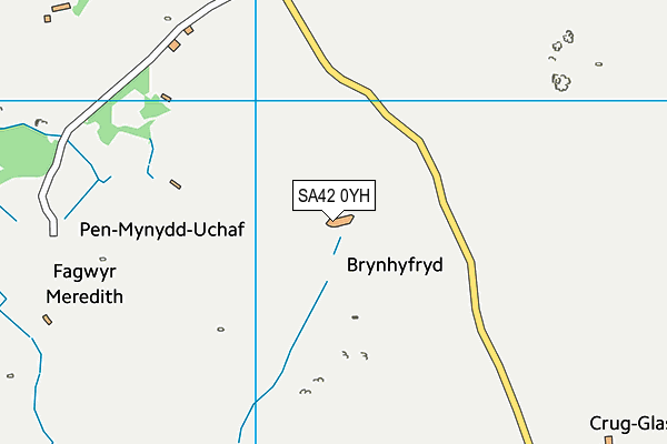 SA42 0YH map - OS VectorMap District (Ordnance Survey) SA42 0YH map - OS VectorMap District (Ordnance Survey)