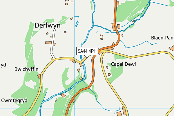 SA44 4PH map - OS VectorMap District (Ordnance Survey) SA44 4PH map - OS VectorMap District (Ordnance Survey)