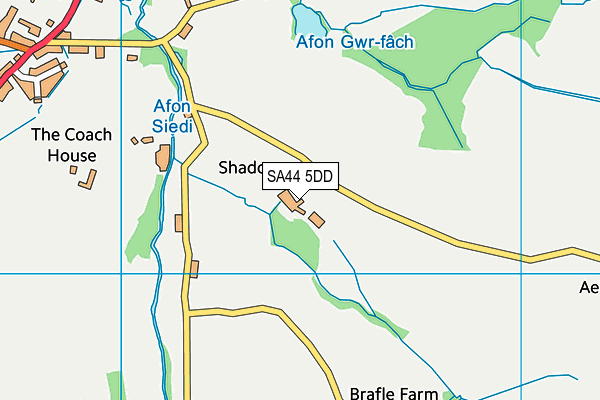 SA44 5DD map - OS VectorMap District (Ordnance Survey) SA44 5DD map - OS VectorMap District (Ordnance Survey)