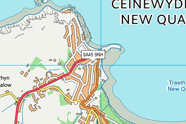 SA45 9NH map - OS VectorMap District (Ordnance Survey) SA45 9NH map - OS VectorMap District (Ordnance Survey)