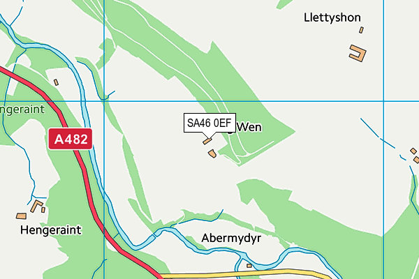 SA46 0EF map - OS VectorMap District (Ordnance Survey) SA46 0EF map - OS VectorMap District (Ordnance Survey)