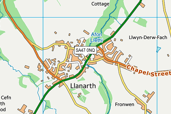 SA47 0NQ map - OS VectorMap District (Ordnance Survey) SA47 0NQ map - OS VectorMap District (Ordnance Survey)