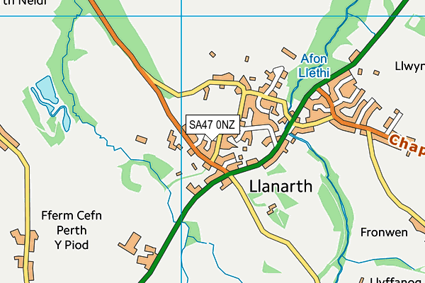 SA47 0NZ map - OS VectorMap District (Ordnance Survey) SA47 0NZ map - OS VectorMap District (Ordnance Survey)
