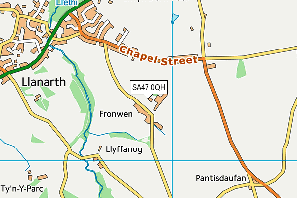SA47 0QH map - OS VectorMap District (Ordnance Survey) SA47 0QH map - OS VectorMap District (Ordnance Survey)