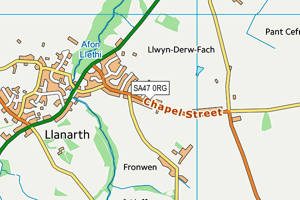 SA47 0RG map - OS VectorMap District (Ordnance Survey) SA47 0RG map - OS VectorMap District (Ordnance Survey)
