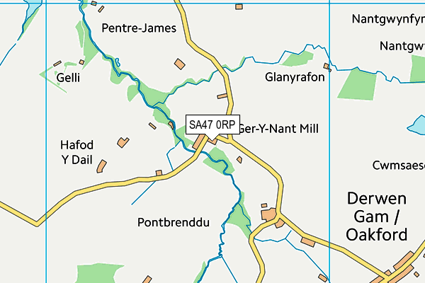SA47 0RP map - OS VectorMap District (Ordnance Survey) SA47 0RP map - OS VectorMap District (Ordnance Survey)