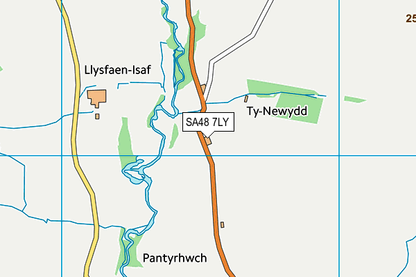 SA48 7LY map - OS VectorMap District (Ordnance Survey) SA48 7LY map - OS VectorMap District (Ordnance Survey)