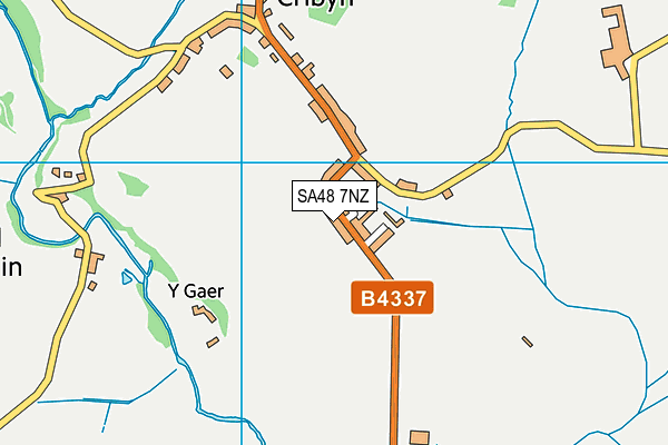 SA48 7NZ map - OS VectorMap District (Ordnance Survey) SA48 7NZ map - OS VectorMap District (Ordnance Survey)