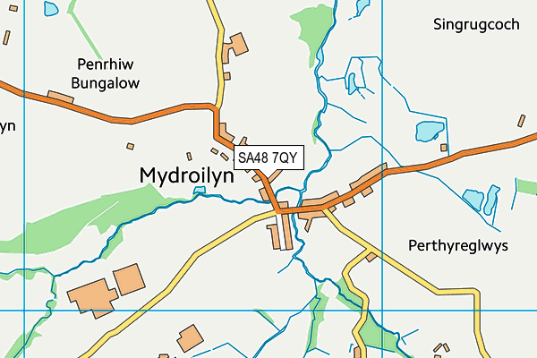 SA48 7QY map - OS VectorMap District (Ordnance Survey) SA48 7QY map - OS VectorMap District (Ordnance Survey)