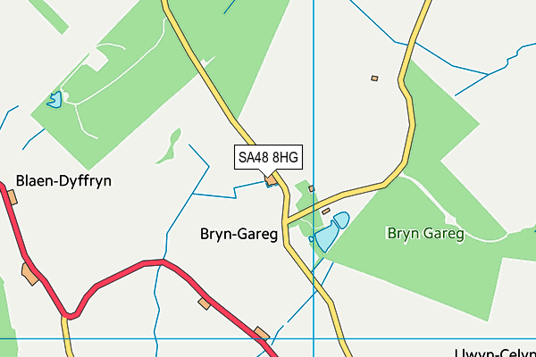 SA48 8HG map - OS VectorMap District (Ordnance Survey)