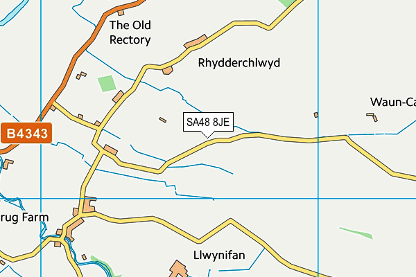 SA48 8JE map - OS VectorMap District (Ordnance Survey)