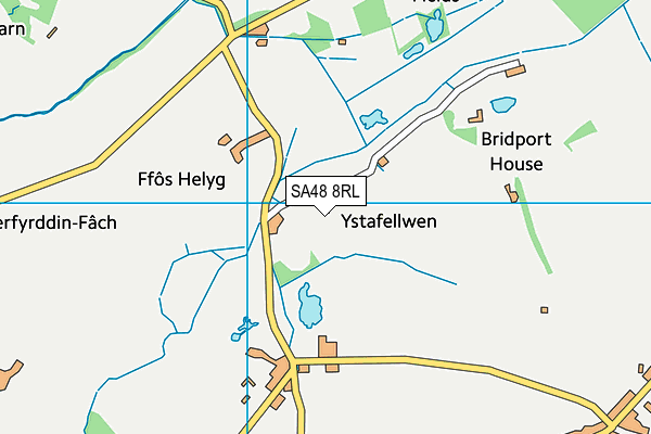 SA48 8RL map - OS VectorMap District (Ordnance Survey) SA48 8RL map - OS VectorMap District (Ordnance Survey)