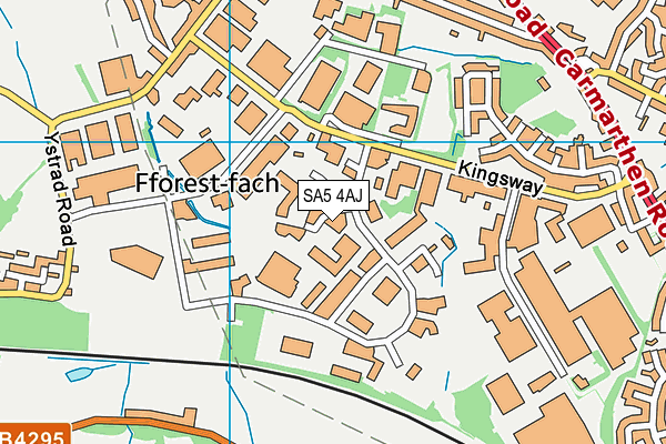 SA5 4AJ map - OS VectorMap District (Ordnance Survey) SA5 4AJ map - OS VectorMap District (Ordnance Survey)