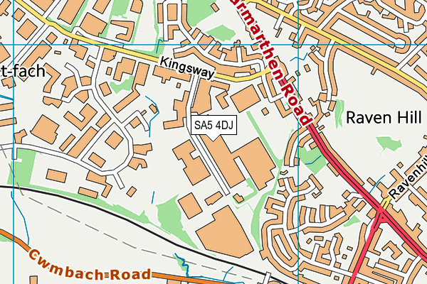 SA5 4DJ map - OS VectorMap District (Ordnance Survey) SA5 4DJ map - OS VectorMap District (Ordnance Survey)