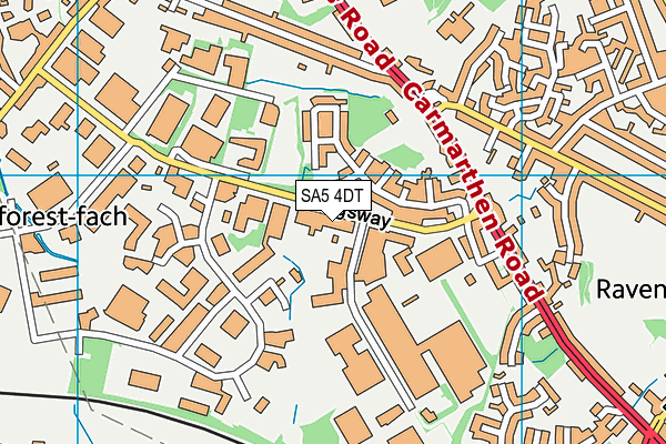 SA5 4DT map - OS VectorMap District (Ordnance Survey) SA5 4DT map - OS VectorMap District (Ordnance Survey)
