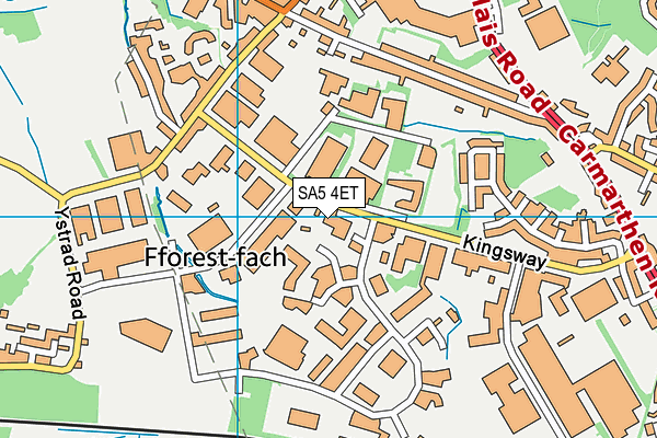 SA5 4ET map - OS VectorMap District (Ordnance Survey) SA5 4ET map - OS VectorMap District (Ordnance Survey)