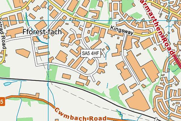 SA5 4HF map - OS VectorMap District (Ordnance Survey) SA5 4HF map - OS VectorMap District (Ordnance Survey)