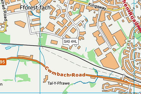 SA5 4HL map - OS VectorMap District (Ordnance Survey) SA5 4HL map - OS VectorMap District (Ordnance Survey)