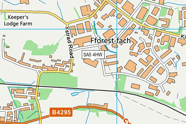 SA5 4HW map - OS VectorMap District (Ordnance Survey) SA5 4HW map - OS VectorMap District (Ordnance Survey)