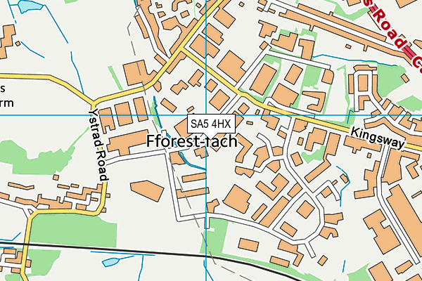 SA5 4HX map - OS VectorMap District (Ordnance Survey) SA5 4HX map - OS VectorMap District (Ordnance Survey)