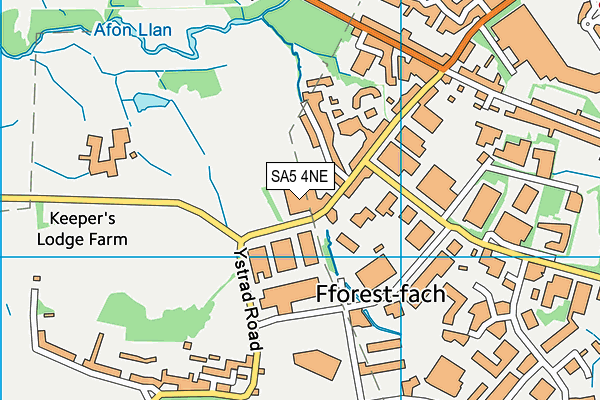 SA5 4NE map - OS VectorMap District (Ordnance Survey) SA5 4NE map - OS VectorMap District (Ordnance Survey)