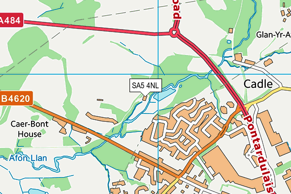 SA5 4NL map - OS VectorMap District (Ordnance Survey) SA5 4NL map - OS VectorMap District (Ordnance Survey)