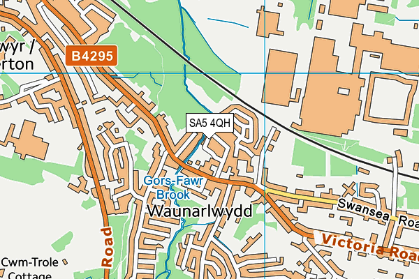SA5 4QH map - OS VectorMap District (Ordnance Survey) SA5 4QH map - OS VectorMap District (Ordnance Survey)