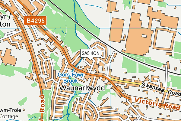 SA5 4QN map - OS VectorMap District (Ordnance Survey) SA5 4QN map - OS VectorMap District (Ordnance Survey)