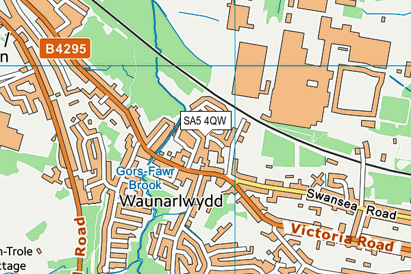 SA5 4QW map - OS VectorMap District (Ordnance Survey) SA5 4QW map - OS VectorMap District (Ordnance Survey)