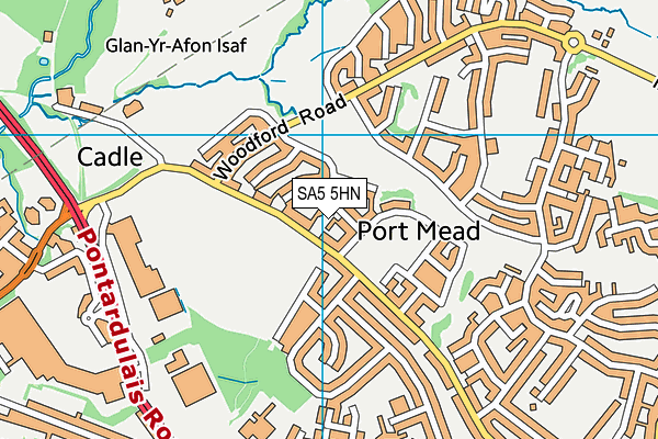 SA5 5HN map - OS VectorMap District (Ordnance Survey) SA5 5HN map - OS VectorMap District (Ordnance Survey)