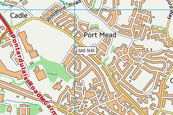 SA5 5HX map - OS VectorMap District (Ordnance Survey) SA5 5HX map - OS VectorMap District (Ordnance Survey)