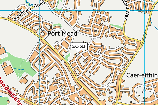 SA5 5LF map - OS VectorMap District (Ordnance Survey) SA5 5LF map - OS VectorMap District (Ordnance Survey)