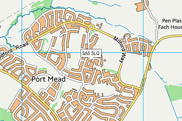 SA5 5LQ map - OS VectorMap District (Ordnance Survey) SA5 5LQ map - OS VectorMap District (Ordnance Survey)