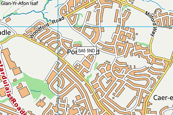 SA5 5ND map - OS VectorMap District (Ordnance Survey) SA5 5ND map - OS VectorMap District (Ordnance Survey)