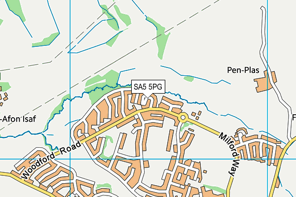 SA5 5PG map - OS VectorMap District (Ordnance Survey) SA5 5PG map - OS VectorMap District (Ordnance Survey)