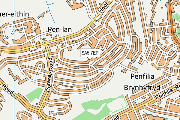 SA5 7EP map - OS VectorMap District (Ordnance Survey) SA5 7EP map - OS VectorMap District (Ordnance Survey)