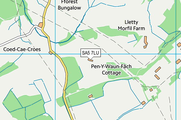 SA5 7LU map - OS VectorMap District (Ordnance Survey) SA5 7LU map - OS VectorMap District (Ordnance Survey)