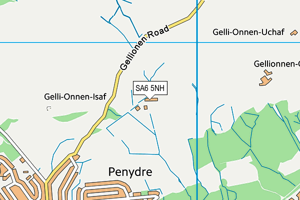 SA6 5NH map - OS VectorMap District (Ordnance Survey) SA6 5NH map - OS VectorMap District (Ordnance Survey)