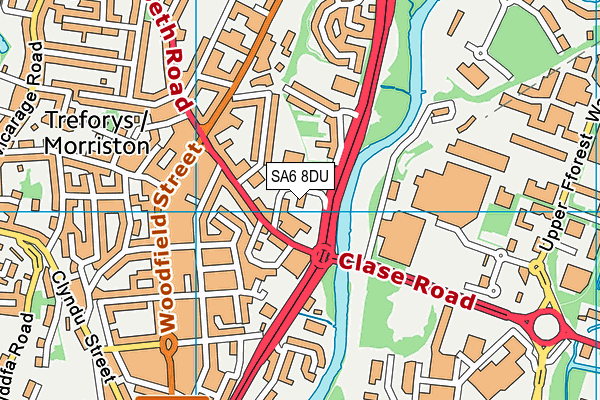 SA6 8DU map - OS VectorMap District (Ordnance Survey) SA6 8DU map - OS VectorMap District (Ordnance Survey)