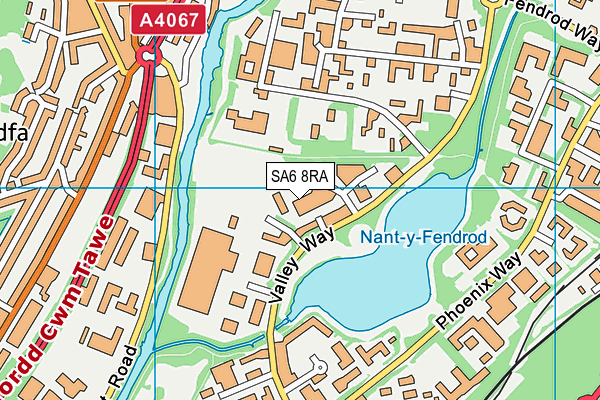 SA6 8RA map - OS VectorMap District (Ordnance Survey) SA6 8RA map - OS VectorMap District (Ordnance Survey)