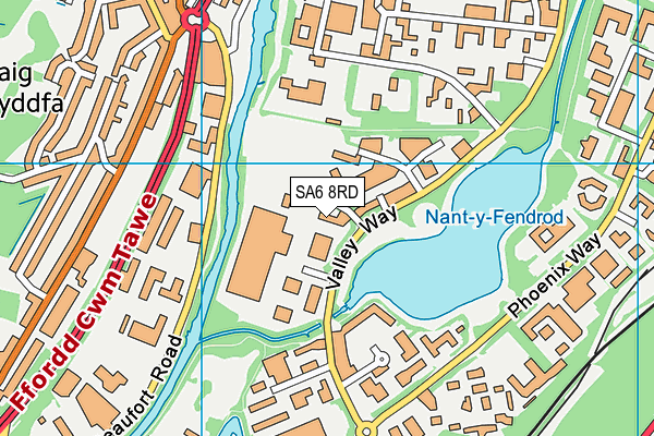 SA6 8RD map - OS VectorMap District (Ordnance Survey) SA6 8RD map - OS VectorMap District (Ordnance Survey)