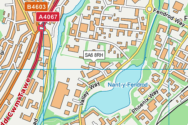 SA6 8RH map - OS VectorMap District (Ordnance Survey) SA6 8RH map - OS VectorMap District (Ordnance Survey)