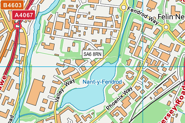 SA6 8RN map - OS VectorMap District (Ordnance Survey) SA6 8RN map - OS VectorMap District (Ordnance Survey)