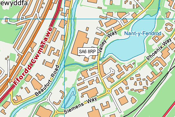 SA6 8RP map - OS VectorMap District (Ordnance Survey) SA6 8RP map - OS VectorMap District (Ordnance Survey)