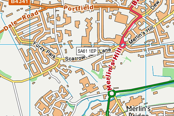 SA61 1EP map - OS VectorMap District (Ordnance Survey) SA61 1EP map - OS VectorMap District (Ordnance Survey)