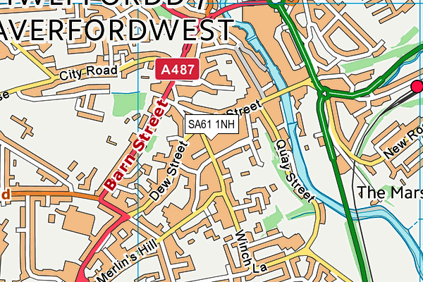 SA61 1NH map - OS VectorMap District (Ordnance Survey) SA61 1NH map - OS VectorMap District (Ordnance Survey)